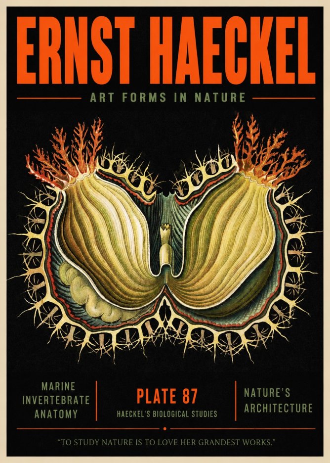 Ernst Haeckel Nature's Architecture No2 - Affiche