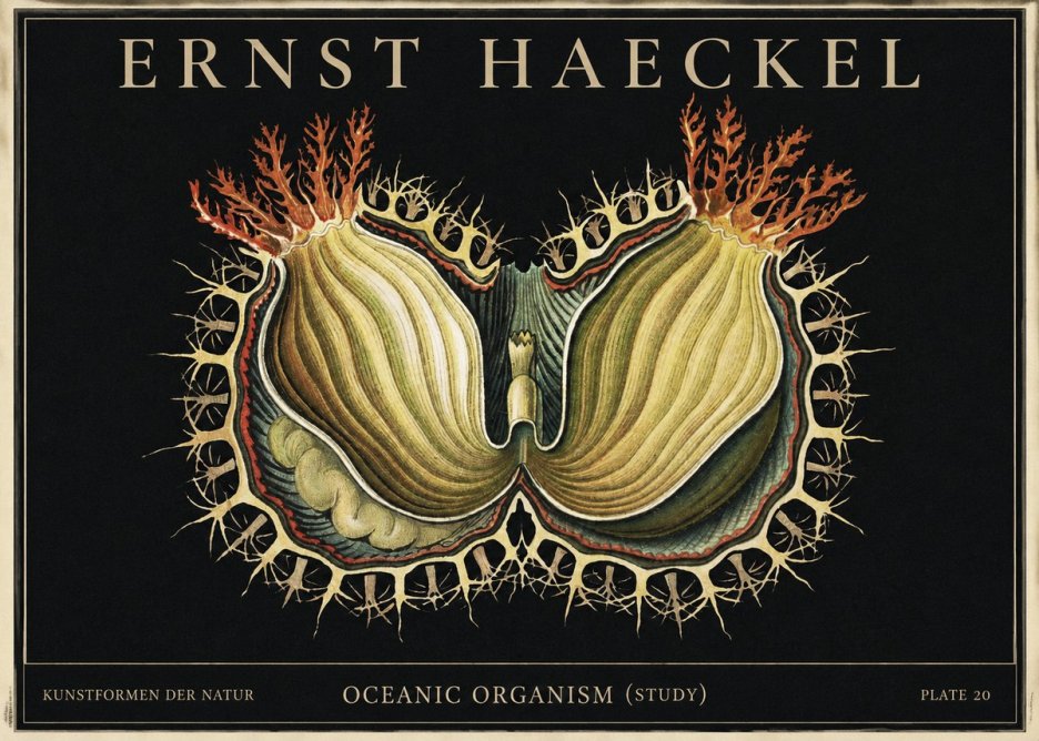 Ernst Haeckel Nature's Architecture No4 - Affiche