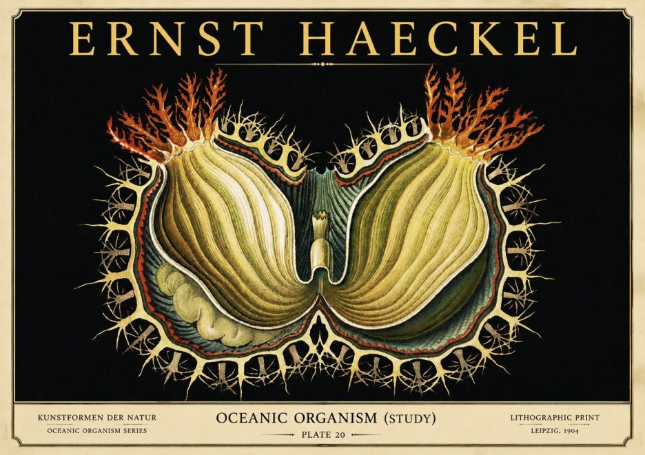 Ernst Haeckel Nature's Architecture No6 - Affiche