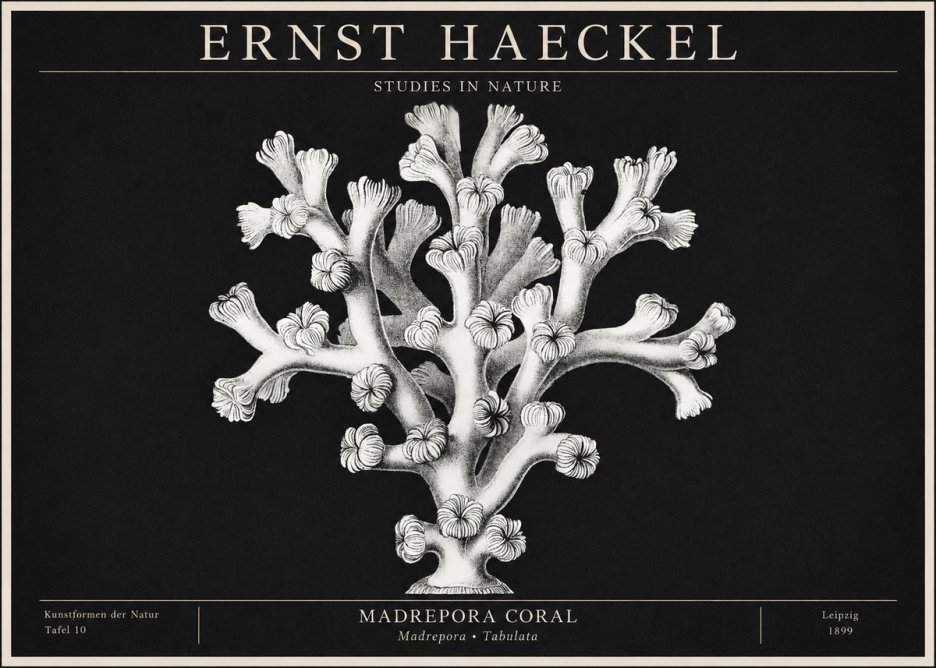 Ernst Haeckel Corallium Rubrum I No2 - Affiche