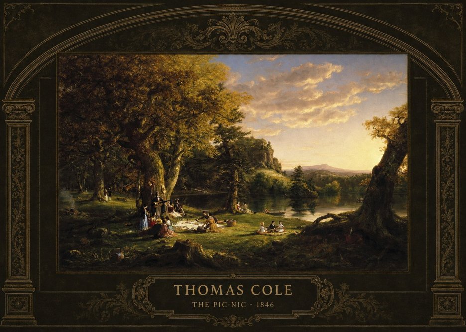 Thomas Cole The Pic-nic I No4 - Affiche
