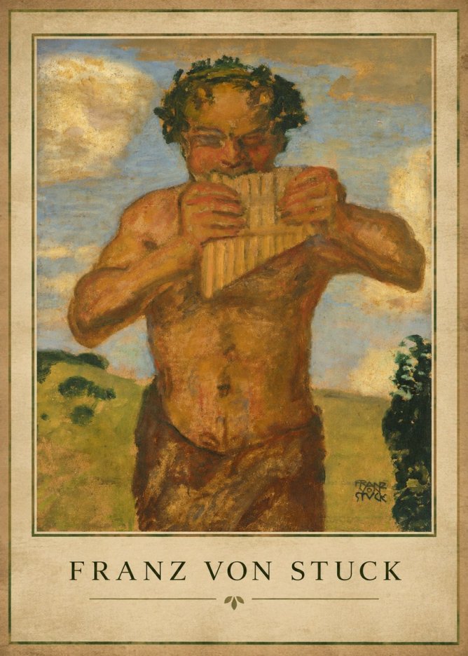 Franz von Stuck Faun No1 - Affiche