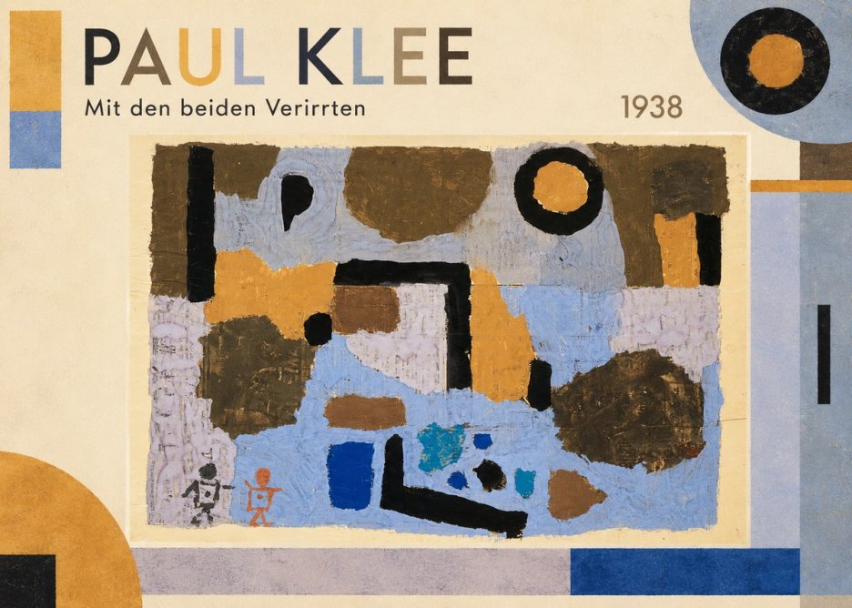 Paul Klee Mit Den Beiden Verirrten No1 - Affiche