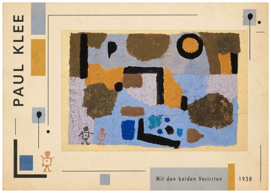 Paul Klee Mit Den Beiden Verirrten No2 - Affiche