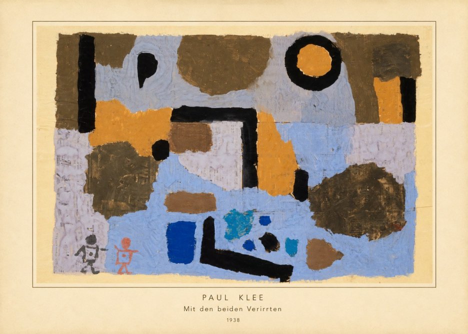 Paul Klee Mit Den Beiden Verirrten No4 - Affiche
