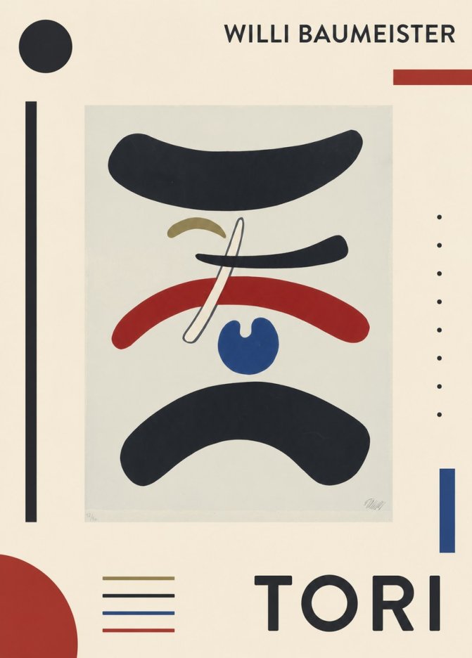 Willi Baumeister Tori No1 - Affiche