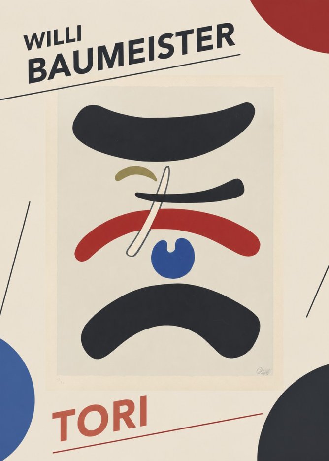 Willi Baumeister Tori No4 - Affiche