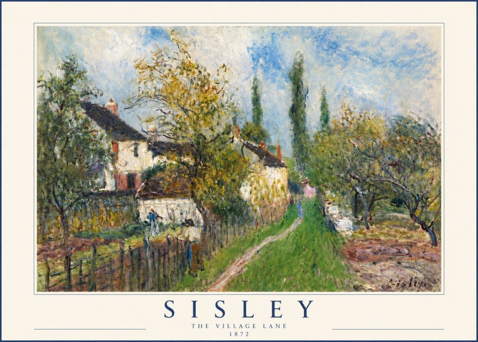 Sisley The Village Lane No4 - Affiche