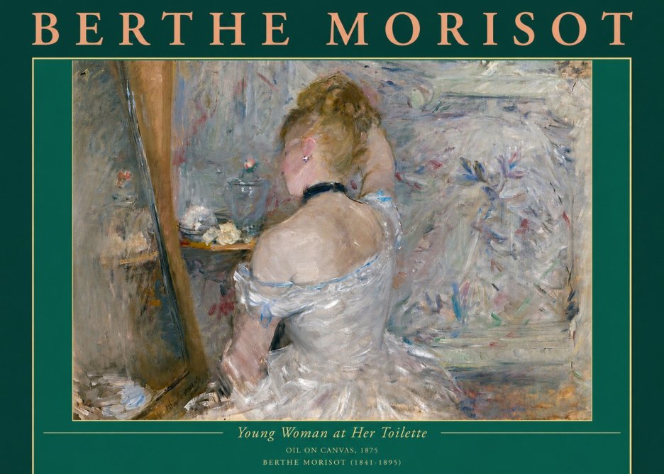 Berthe Morisot Young Woman at Her Toilette No4 - Affiche