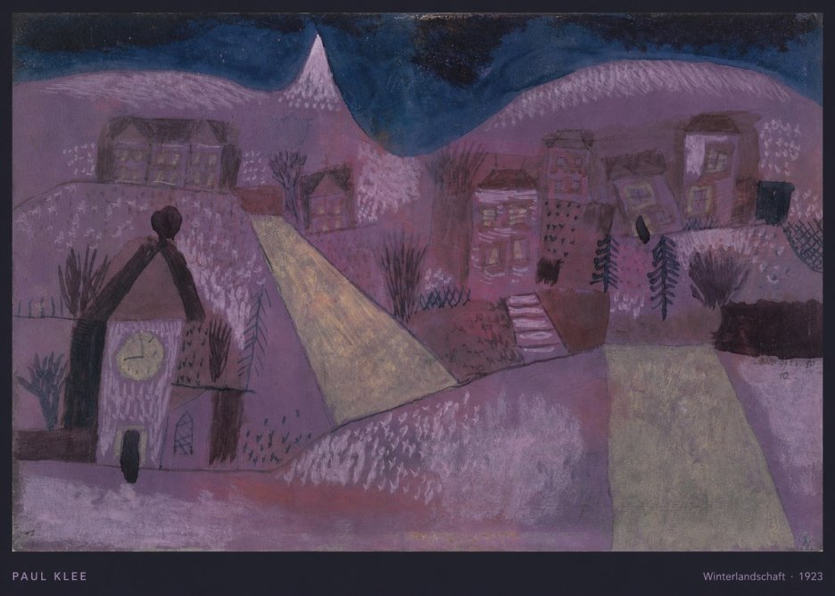 Paul Klee Winterlandschaft No5 - Affiche