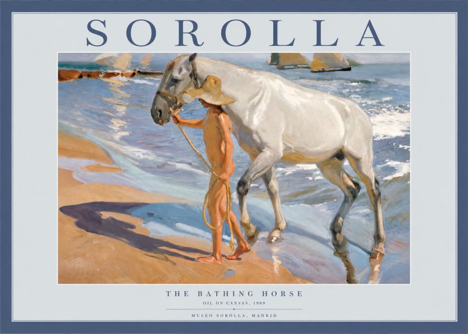 Sorolla The Bathing Horse No2 - Affiche