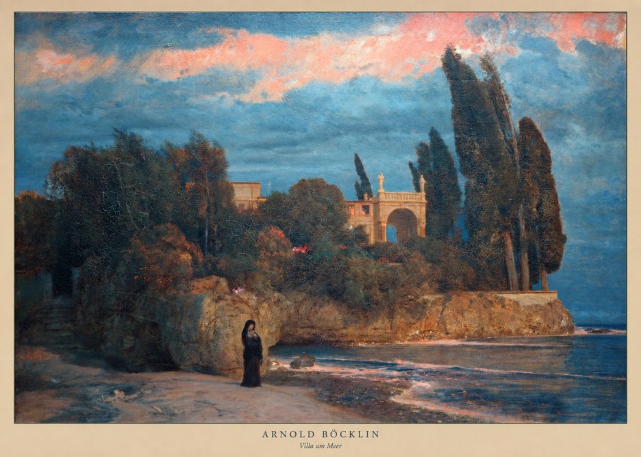 Arnold Böcklin Villa Am Meer No2 - Affiche