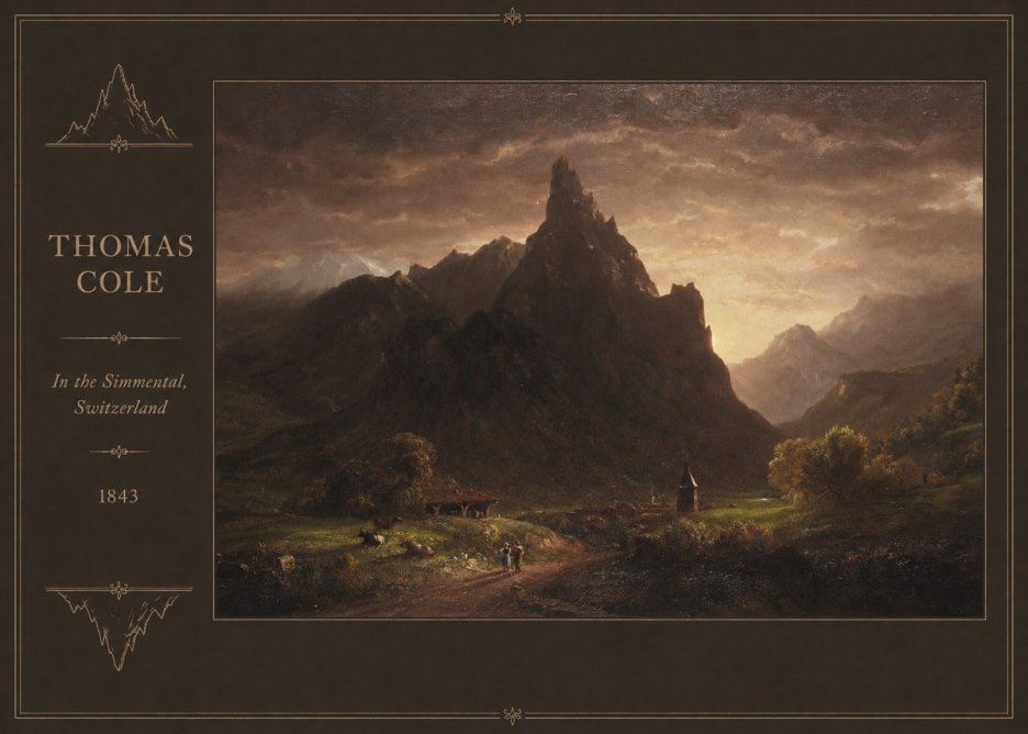 Thomas Cole In the Simmental, Switzerland No2 - Affiche