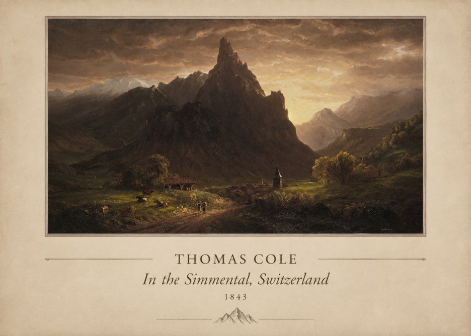 Thomas Cole In the Simmental, Switzerland No4 - Affiche