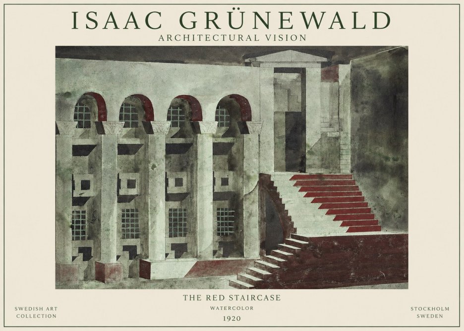 Isaac Grünewald The Steps of Silence No2 - Affiche