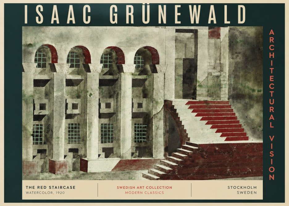 Isaac Grünewald The Steps of Silence No4 - Affiche