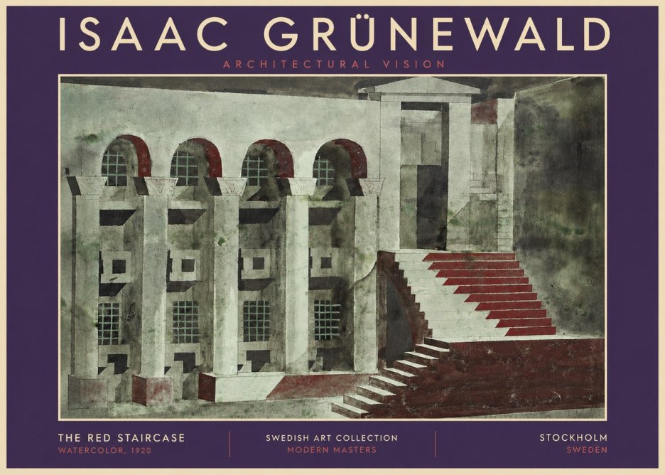 Isaac Grünewald The Steps of Silence No5 - Affiche