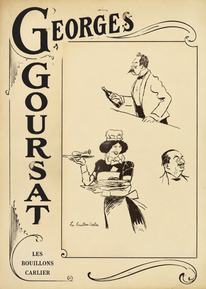 Georges Goursat Les Bouillons Carlier I No2 - Affiche