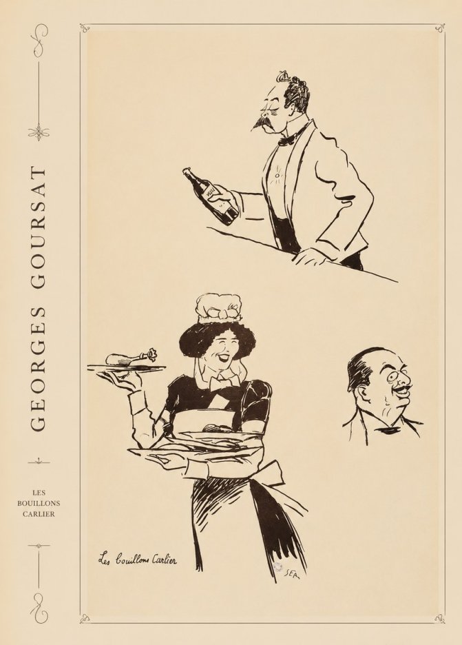 Georges Goursat Les Bouillons Carlier I No4 - Affiche