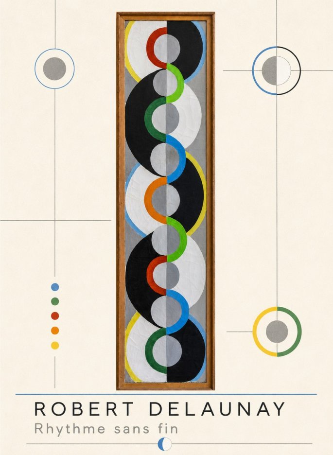 Robert Delaunay Rythme Sans Fin II No3 - Affiche