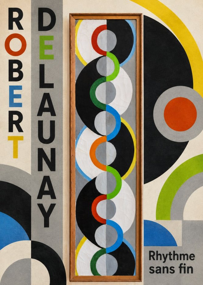 Robert Delaunay Rythme Sans Fin II No5 - Affiche