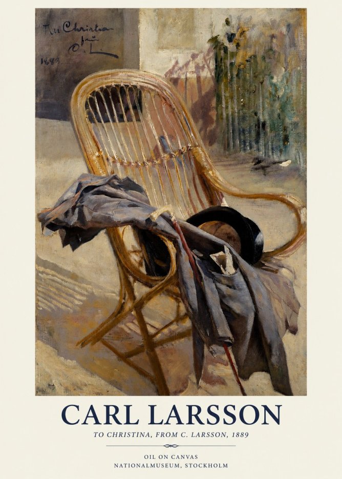 Carl Larsson To Christina, from C. Larsson, 1889 No1 - Affiche