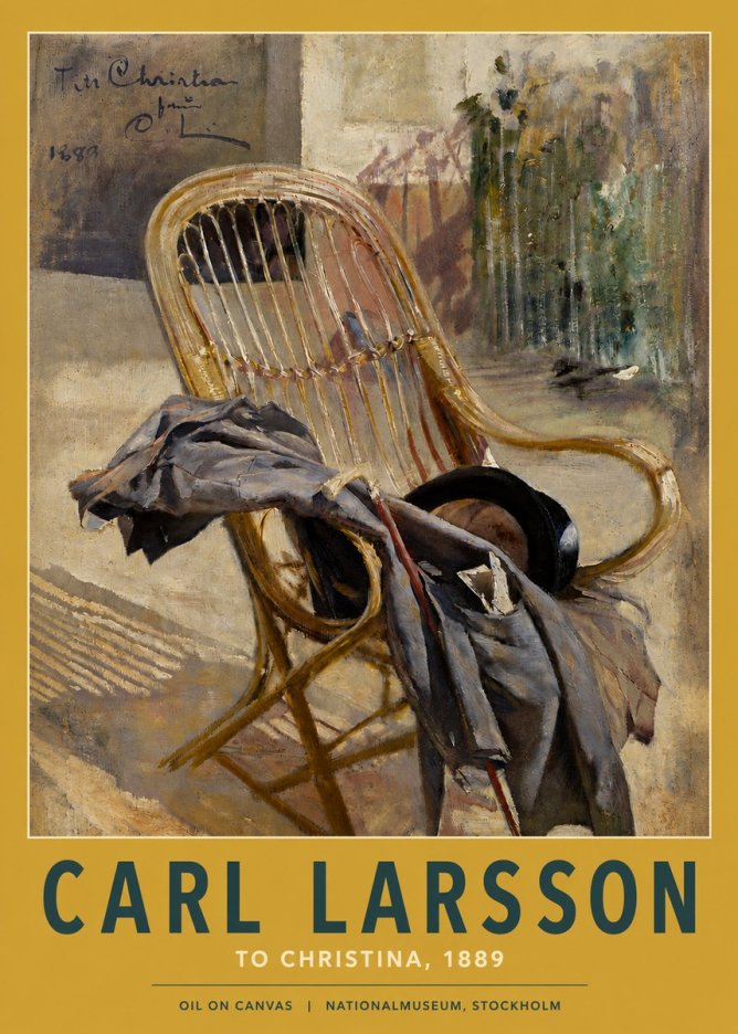 Carl Larsson To Christina, from C. Larsson, 1889 No3 - Affiche