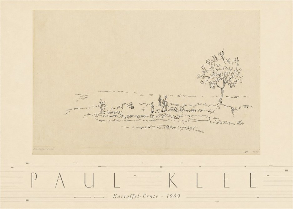 Paul Klee Kartoffel-ernte No3 - Affiche