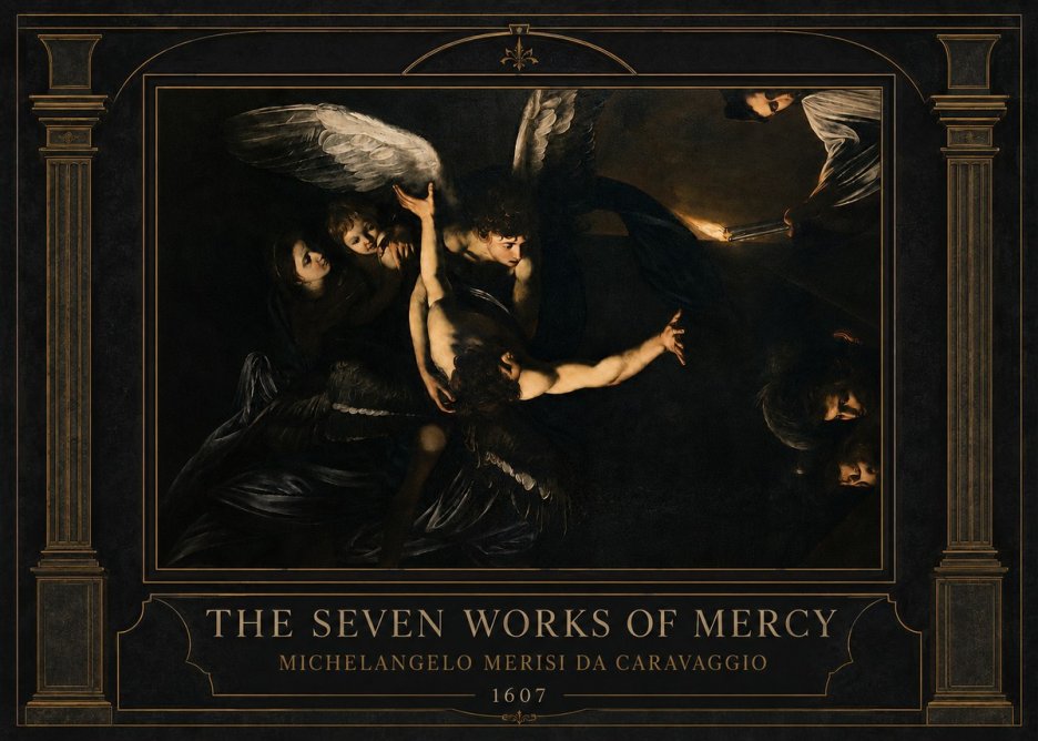 Michelangelo Merisi da Caravaggio The Seven Works of Mercy II No3 - Affiche