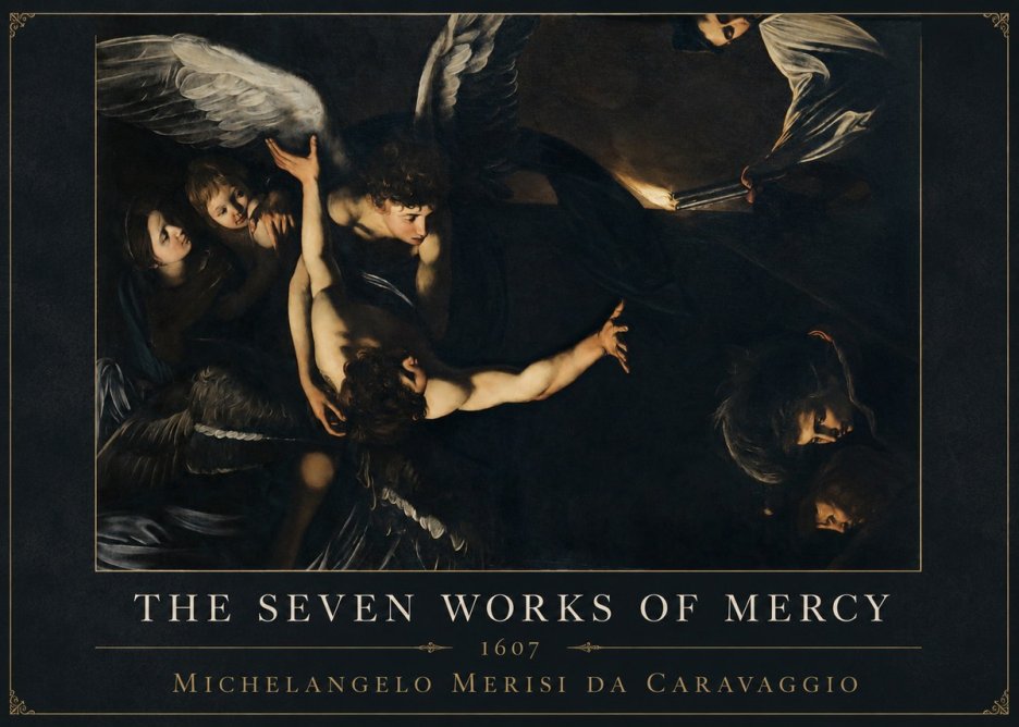 Michelangelo Merisi da Caravaggio The Seven Works of Mercy II No5 - Affiche