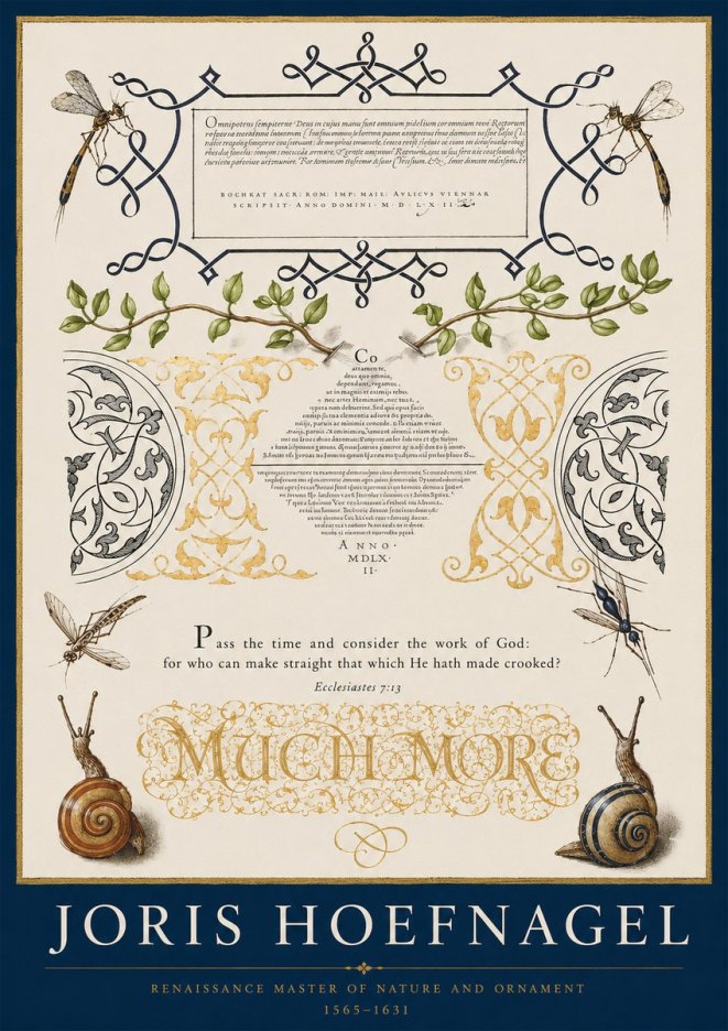 Joris Hoefnagel Memento Mori No3 - Affiche
