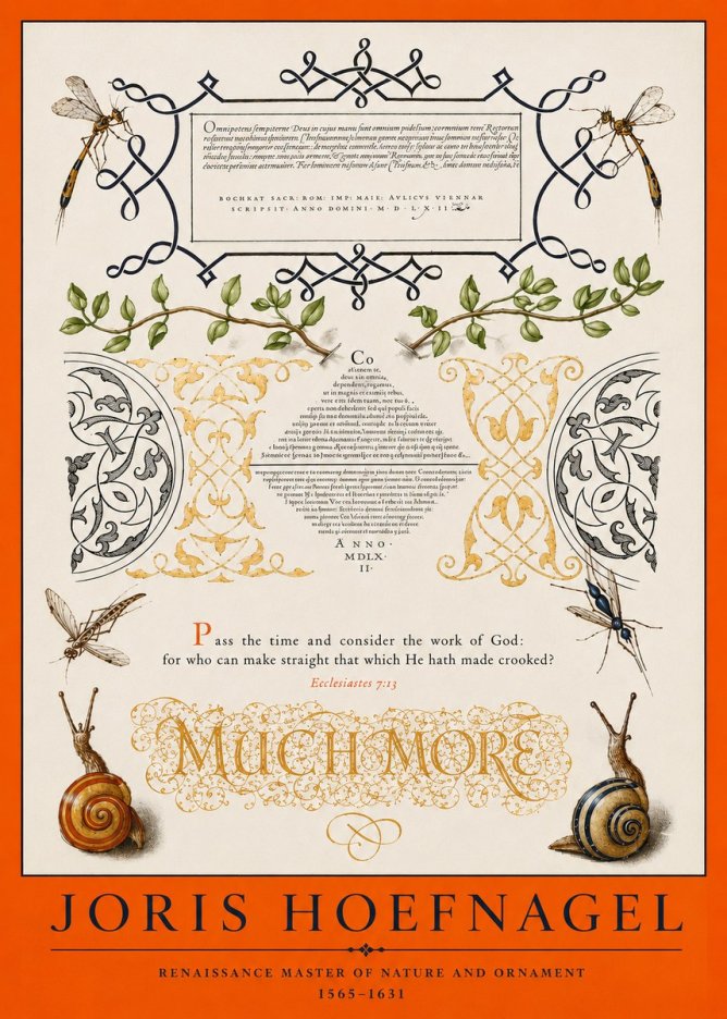 Joris Hoefnagel Memento Mori No4 - Affiche