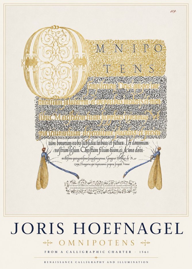 Joris Hoefnagel Omnipotens No1 - Affiche