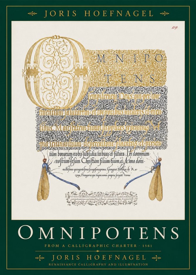 Joris Hoefnagel Omnipotens No2 - Affiche