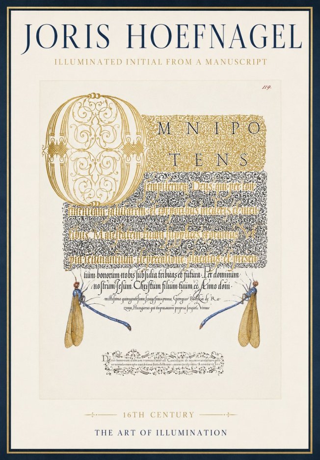 Joris Hoefnagel Omnipotens No4 - Affiche
