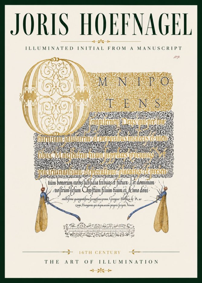 Joris Hoefnagel Omnipotens No6 - Affiche