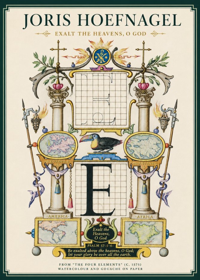 Joris Hoefnagel Exalt the Heavens, O God No3 - Affiche