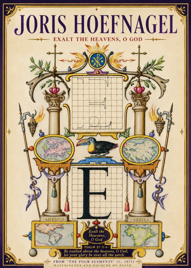 Joris Hoefnagel Exalt the Heavens, O God No5 - Affiche