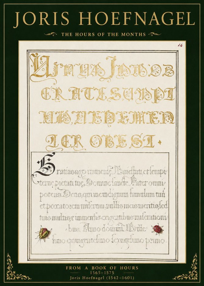 Joris Hoefnagel Gratias Tibi Agimus No2 - Affiche