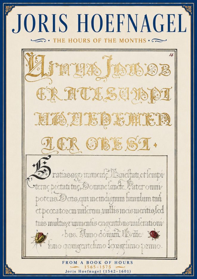 Joris Hoefnagel Gratias Tibi Agimus No6 - Affiche