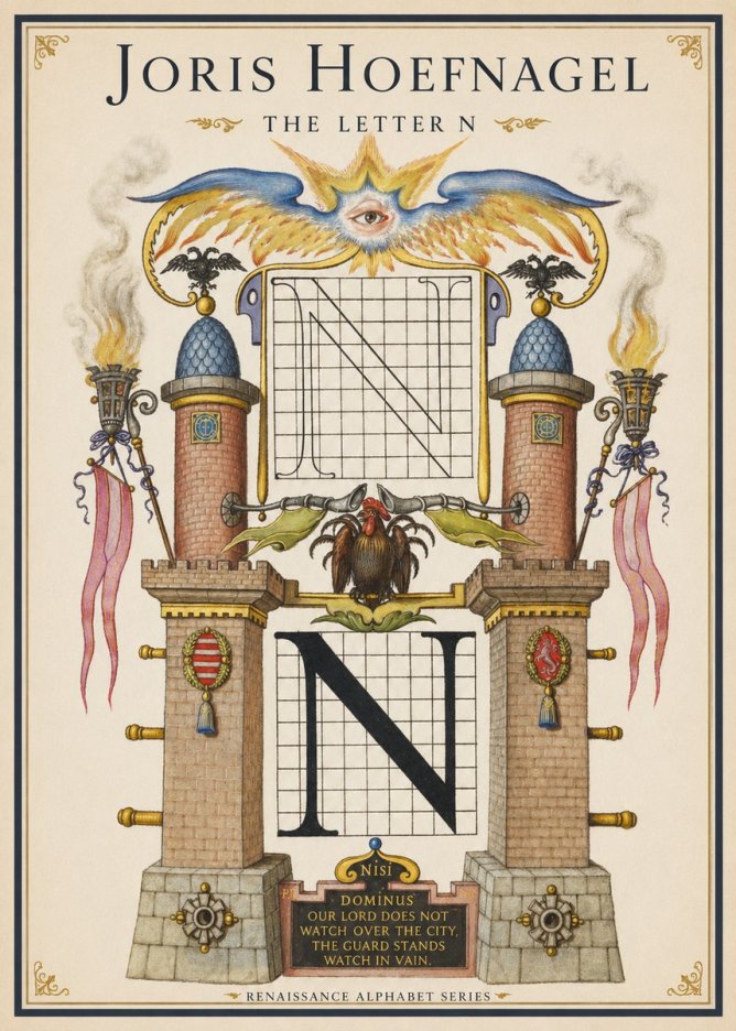 Joris Hoefnagel The Letter N No1 - Affiche