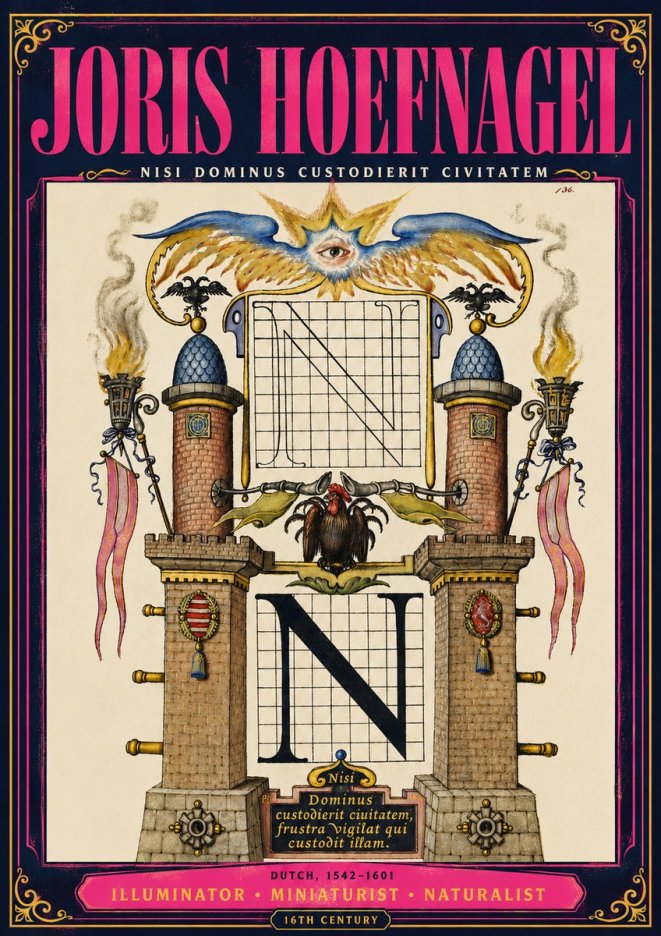 Joris Hoefnagel The Letter N No4 - Affiche