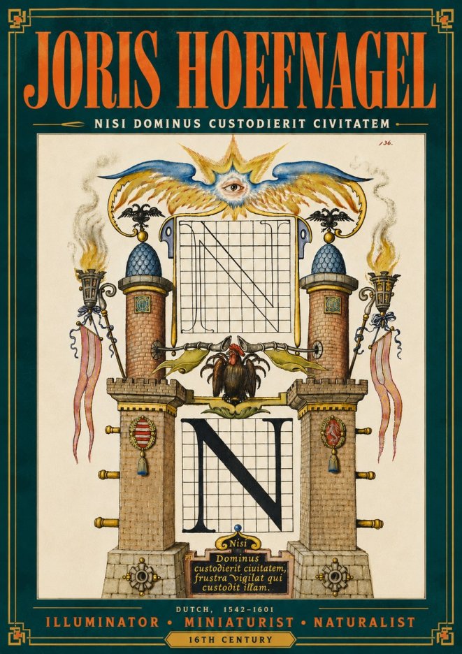 Joris Hoefnagel The Letter N No6 - Affiche