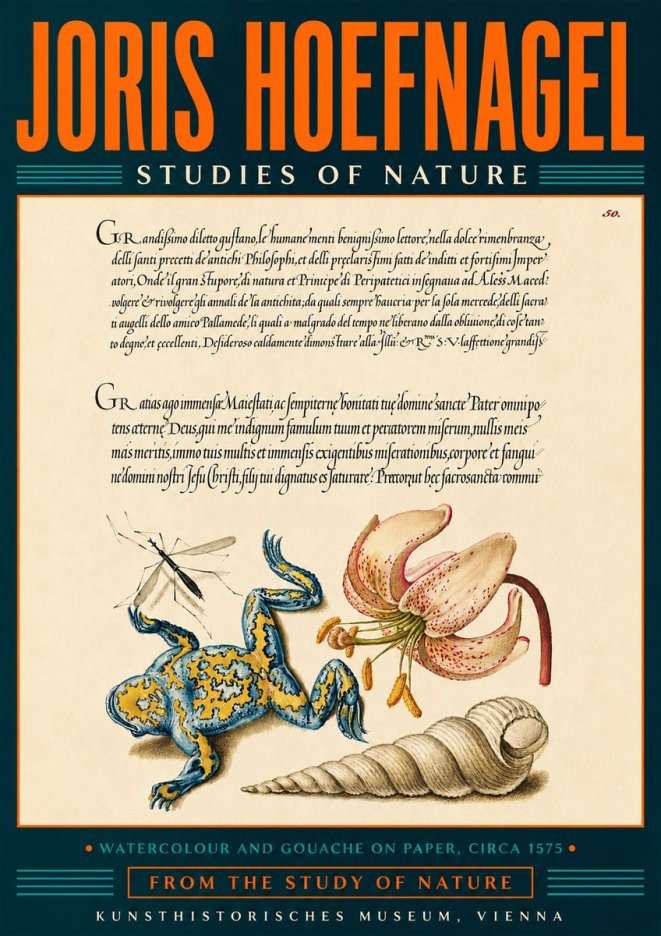 Joris Hoefnagel From the Study of Nature No5 - Affiche