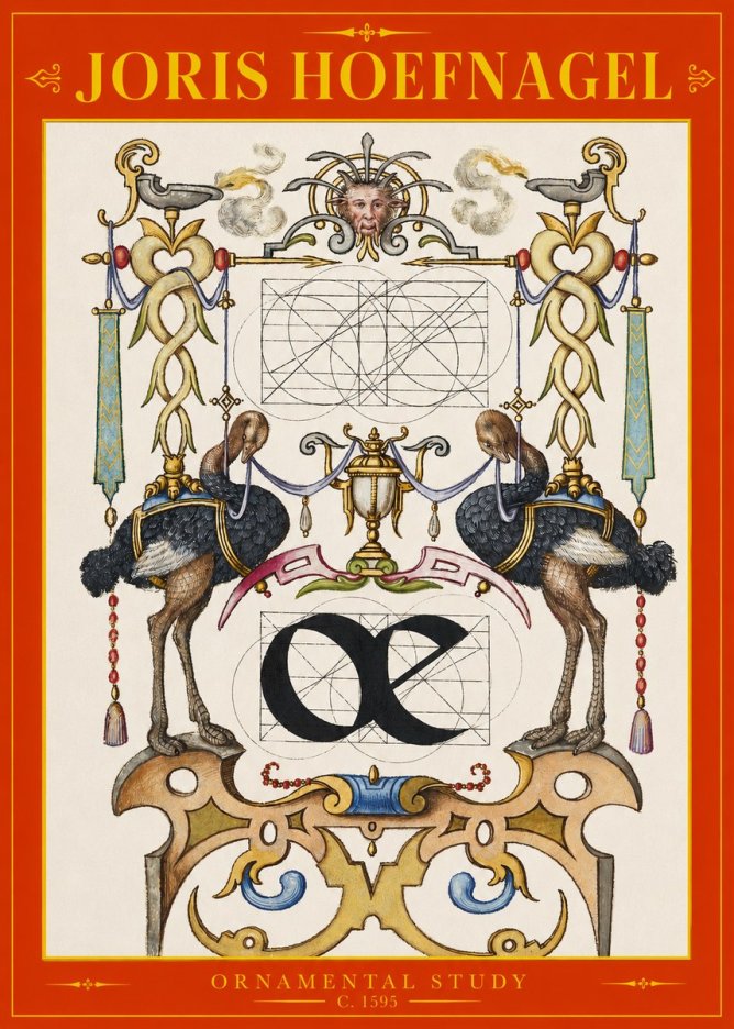 Joris Hoefnagel Ornamental Study I No2 - Affiche