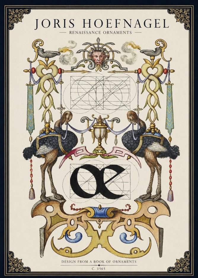 Joris Hoefnagel Ornamental Study I No3 - Affiche