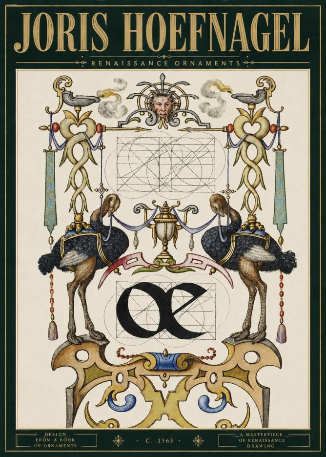 Joris Hoefnagel Ornamental Study I No5 - Affiche
