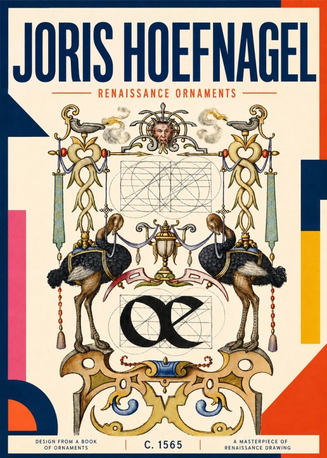 Joris Hoefnagel Ornamental Study I No6 - Affiche