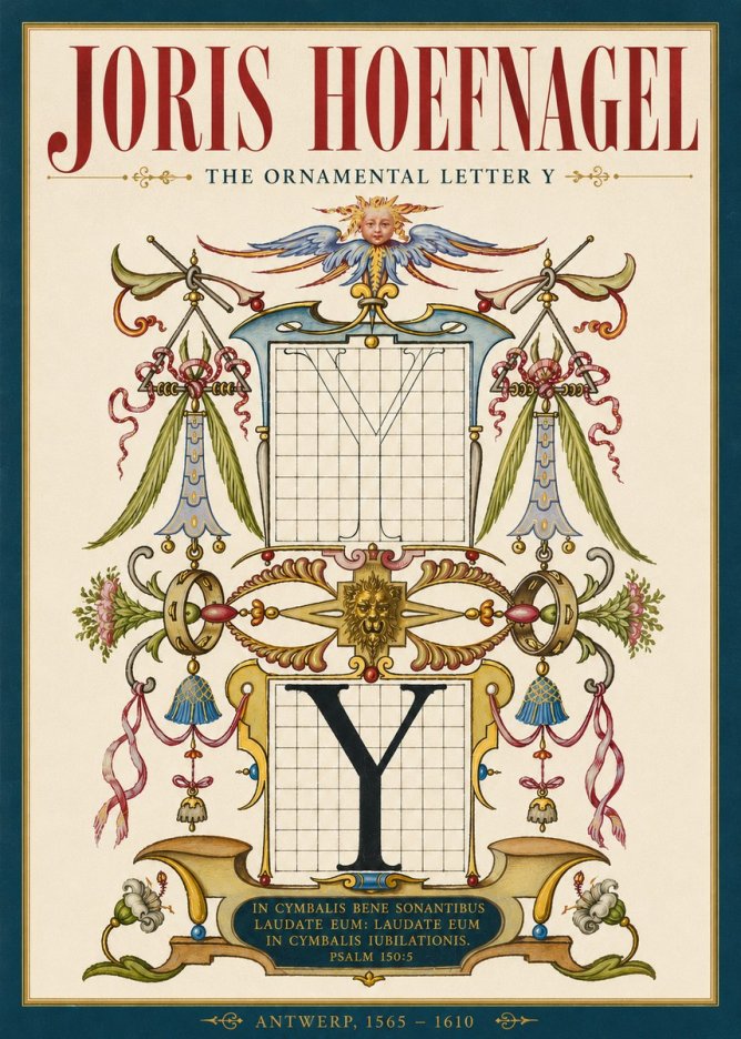 Joris Hoefnagel The Ornamental Letter Y No4 - Affiche