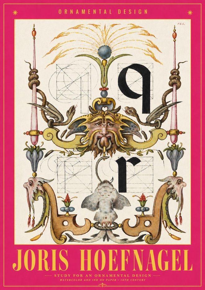 Joris Hoefnagel Ornamental Design I No2 - Affiche